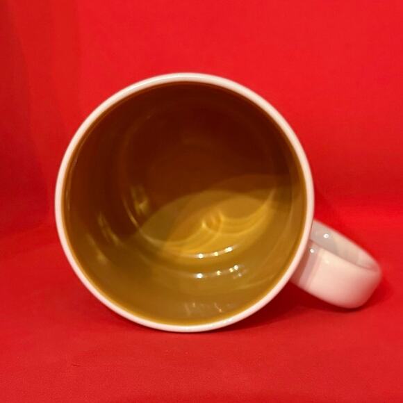 Starbucks Jakarta Coffee Mug Indonesia Series 2014 White Yellow Gray EUC 16 Oz. - Picture 3 of 10